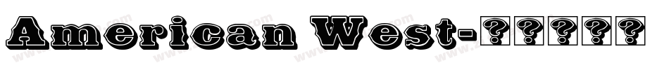 American West字体转换